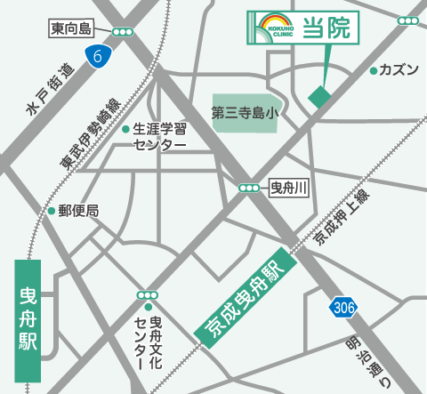 こくほ内科クリニック-アクセスマップ